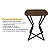 Mesa de Canto Lateral Alta Quadrada para Sala Austria - Preto/Villandry - Imagem 6