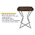 Mesa de Canto Lateral Alta Quadrada para Sala Austria - Prata/Villandry - Imagem 6