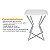 Mesa de Canto Lateral Alta Quadrada para Sala Austria - Prata/Branco - Imagem 6