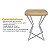 Mesa de Canto Lateral Alta Quadrada para Sala Austria - Prata/Jade - Imagem 6