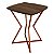 Mesa de Canto Lateral Alta Quadrada para Sala Austria - Cobre/Villandry - Imagem 1
