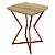 Mesa de Canto Lateral Alta Quadrada para Sala Austria - Cobre/Jade - Imagem 1