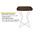 Mesa de Canto Lateral Alta Quadrada para Sala Austria - Branco/Villandry - Imagem 6