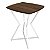 Mesa de Canto Lateral Alta Quadrada para Sala Austria - Branco/Villandry - Imagem 1