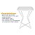 Mesa de Canto Lateral Alta Quadrada para Sala Austria - Branca/Branco - Imagem 6