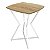Mesa de Canto Lateral Alta Quadrada para Sala Austria - Branco/Jade - Imagem 1