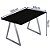 Mesa Mirage 120cm x 60cm - Prata/ Preto - Imagem 5