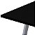 Mesa Mirage 120cm x 60cm - Prata/ Preto - Imagem 3