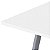 Mesa Mirage 120cm x 60cm - Prata/ Branco - Imagem 2