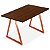 Mesa Mirage 120cm x 60cm - Cobre/ Villandry - Imagem 1