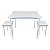 Conjunto Mesa Infantil + 2 banquinhos Luna - Imagem 1