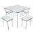 Conjunto Mesa Infantil + 4 banquinhos Luna - Imagem 1