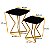Conjunto Mesa Auxiliar Lateral Para Sala Quarto Austria - Imagem 3