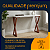 Aparador Qatar Mesa Lateral Aço Carbono Tampo Madeira 100cm - Imagem 8