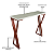 Aparador Qatar Mesa Lateral Aço Carbono Tampo Madeira 100cm - Imagem 6