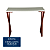 Aparador Qatar Mesa Lateral Aço Carbono Tampo Madeira 100cm - Imagem 3