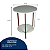 Mesa De Canto Bélgica Lateral Decorativa Estilo Industrial - Imagem 4
