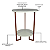 Mesa De Canto Bélgica Lateral Decorativa Estilo Industrial - Imagem 7