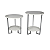 Conjunto Mesa De Canto Bélgica Lateral Decorativa Estilo Industrial - Imagem 11