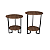Conjunto Mesa De Canto Bélgica Lateral Decorativa Estilo Industrial - Imagem 12