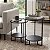 Conjunto Mesa De Canto Bélgica Lateral Decorativa Estilo Industrial - Imagem 1