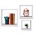 Kit 3 Nichos Quadrado Mdf Decorativo Quarto Sala - Branco - Imagem 1