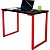 Mesa para Escritório Escrivaninha Estilo Industrial Nova York Mdf 120cm - Vermelho e Preto - Imagem 1