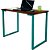 Mesa para Escritório Escrivaninha Estilo Industrial Nova York Mdf 120cm - Verde e Villandry - Imagem 1