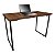 Mesa para Escritório Escrivaninha Estilo Industrial Nova York Mdf 120cm - Preta e Villandry - Imagem 1