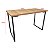 Mesa para Escritório Escrivaninha Estilo Industrial Nova York Mdf 120cm - Preta e Jade - Imagem 5