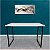 Mesa para Escritório Escrivaninha Estilo Industrial Nova York Mdf 120cm - Preta e Branca - Imagem 2