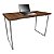 Mesa para Escritório Escrivaninha Estilo Industrial Nova York Mdf 120cm - Prata e Villandry - Imagem 1