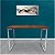 Mesa para Escritório Escrivaninha Estilo Industrial Nova York Mdf 120cm - Prata e Villandry - Imagem 2