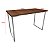 Mesa para Escritório Escrivaninha Estilo Industrial Nova York Mdf 120cm - Prata e Villandry - Imagem 5