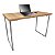 Mesa para Escritório Escrivaninha Estilo Industrial Nova York Mdf 120cm - Prata e Jade - Imagem 1