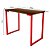 Mesa para Escritório Escrivaninha Estilo Industrial Nova York Mdf 100cm - Vermelho e Villandry - Imagem 6