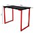 Mesa para Escritório Escrivaninha Estilo Industrial Nova York Mdf 100cm - Vermelho e Preto - Imagem 6