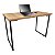 Mesa para Escritório Escrivaninha Estilo Industrial Nova York Mdf 100cm - Preta e Jade - Imagem 1
