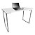 Mesa para Escritório Escrivaninha Estilo Industrial Nova York 100cm - Prata e Branca - Imagem 1