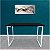 Mesa para Escritório Escrivaninha Estilo Industrial Nova York Mdf 100cm - Branca e Preto - Imagem 2
