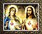 Quadro Sagrado Coração de Jesus e Maria - Imagem 1