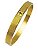 Bracelete Pulseira Aço Stell 316L Pai Nosso Dourado - Imagem 1
