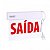 Sinalizacao Saida LED SLIM FU Vermelha com Seletor 24x18 - Imagem 1