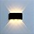 Luminária Arandela LED 6W Externa Branco Frio Preta - Imagem 2