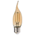 Lampada LED Vela Vintage Chama E27 4W 110V Dimerizável Branco Quente | Inmetro - Imagem 1