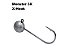 Anzol Jig Head Monster 3X X-hook 4,5g com 2 unidades. - Imagem 1