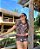 T-shirt Animal Print Marrom - Imagem 1