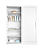 Guarda Roupa Infantil Branco 2 Portas White 1,80M Puppi Mobile - Imagem 6