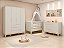 Quarto de Bebê Completo Elfe Classic com Cômoda Sapateira e Pés em Madeira Natural Reller - Imagem 3