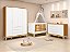 Quarto de Bebê Completo Elfe Classic com Cômoda Sapateira e Pés em Madeira Natural Reller - Imagem 1